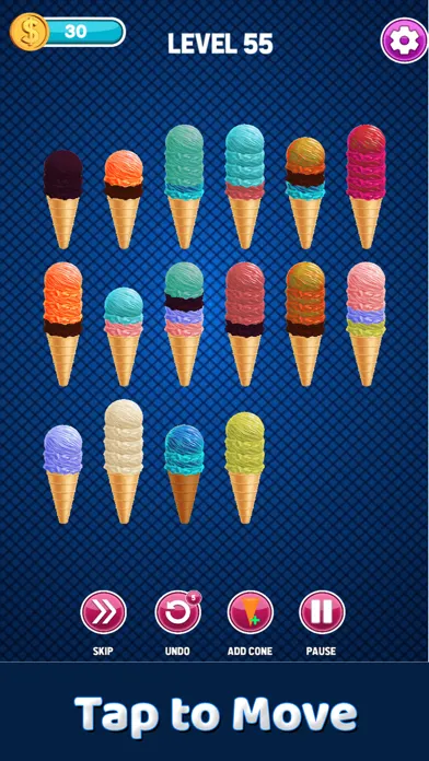 Ice Cream Sort Puzzle Dessert स्क्रीनशॉट