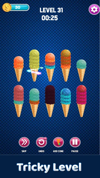 Ice Cream Sort Puzzle Dessert स्क्रीनशॉट