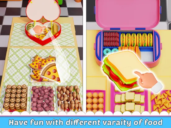 Capturas de tela do Lunch Box Organizer 3D iPad 