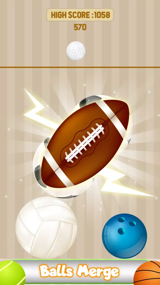 Ball merge 2048 : puzzle game スクリーンショット