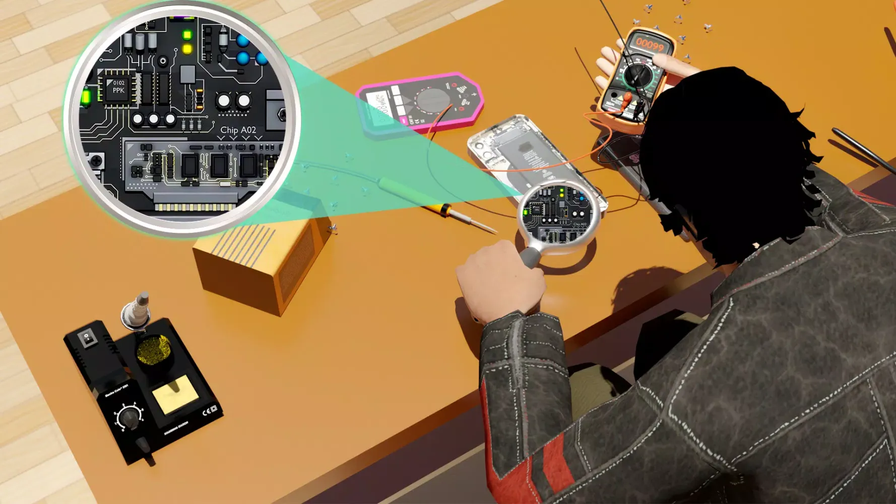 Mobile Repair Store Simulation Screenshots