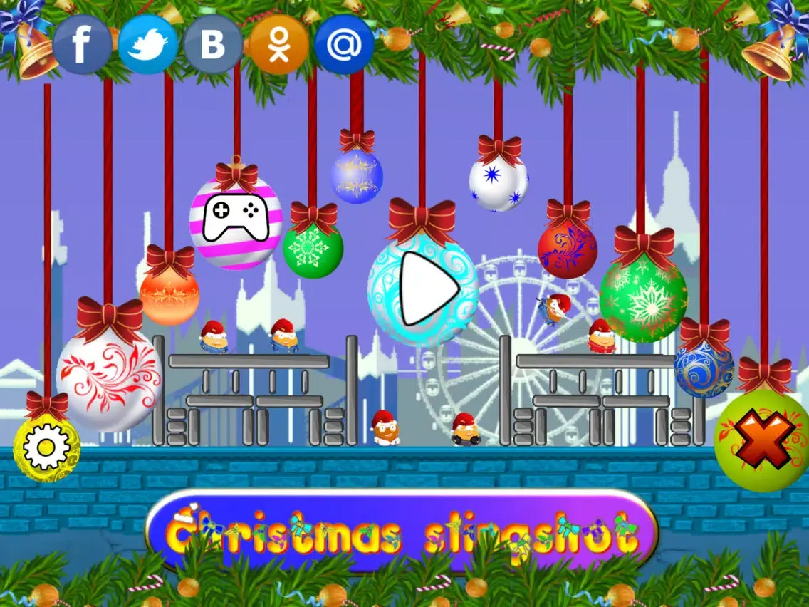 Christmas slingshot iPad  স্ক্রিনশট
