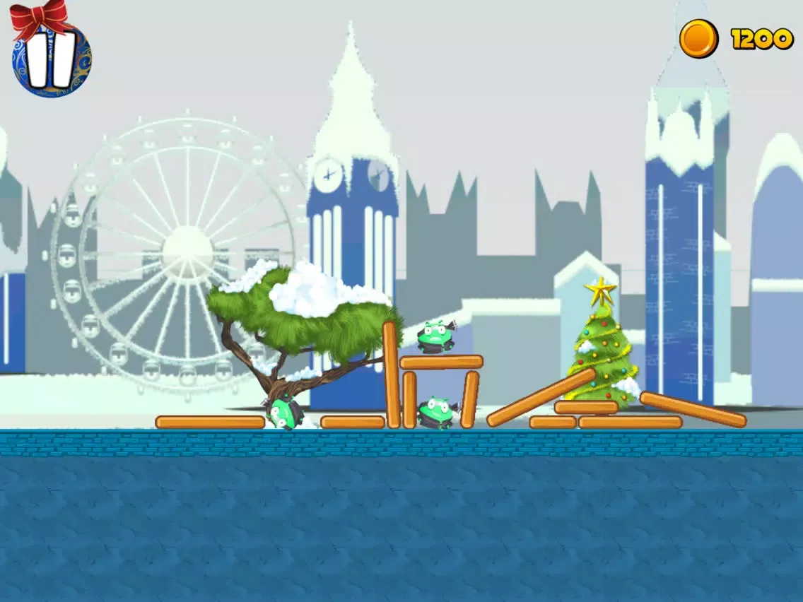 Christmas slingshot iPad  স্ক্রিনশট