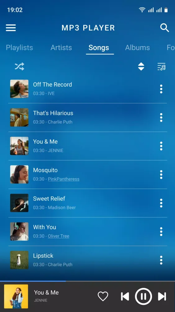 Screenshot di Music player – Mp3 player
