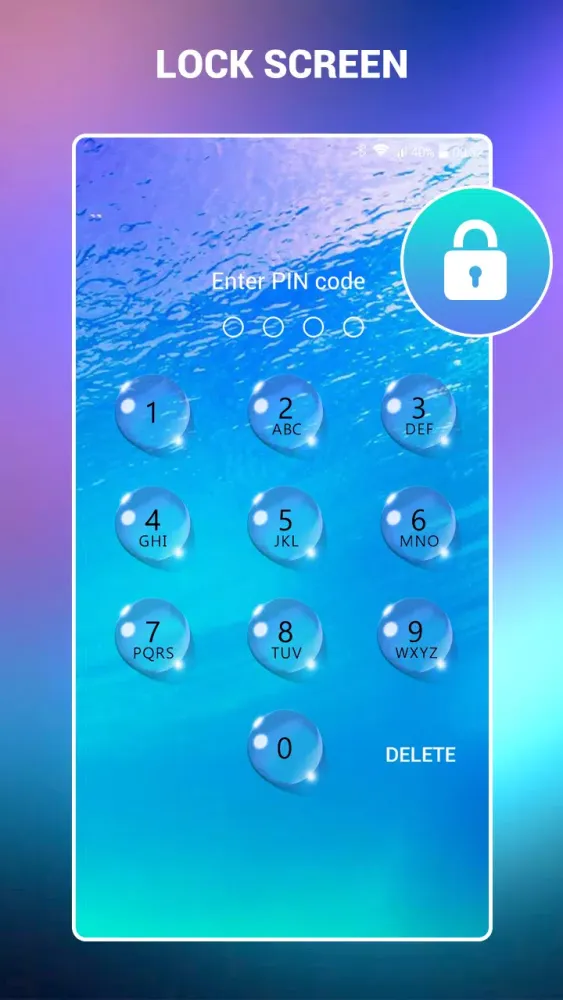 ภาพหน้าจอของ Lock screen