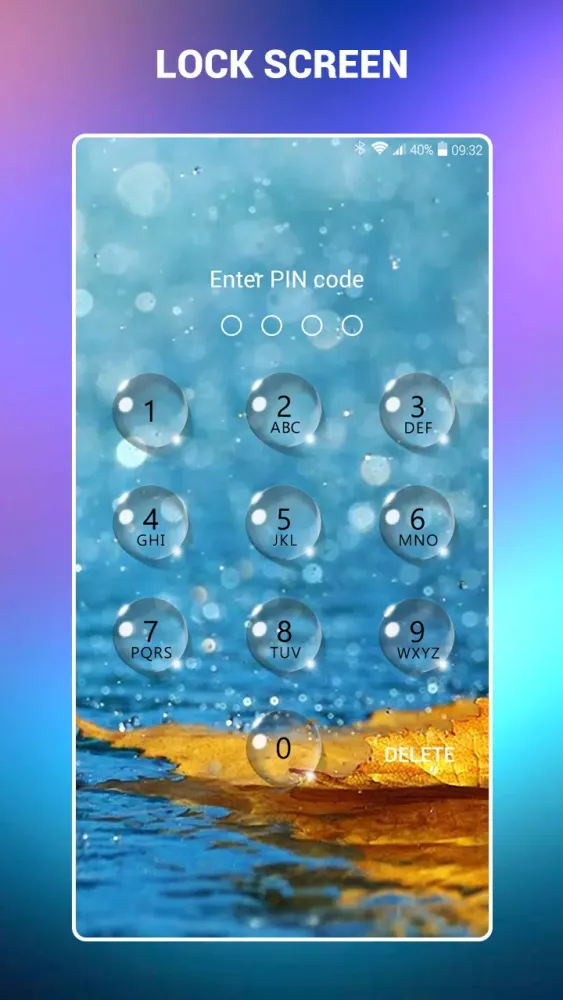 ภาพหน้าจอของ Lock screen