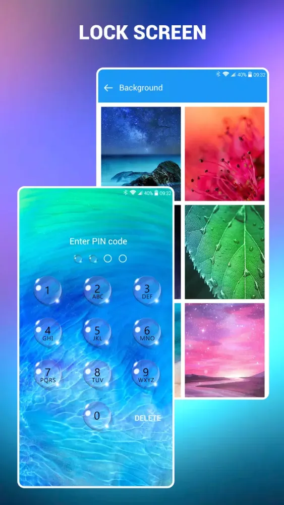 ภาพหน้าจอของ Lock screen