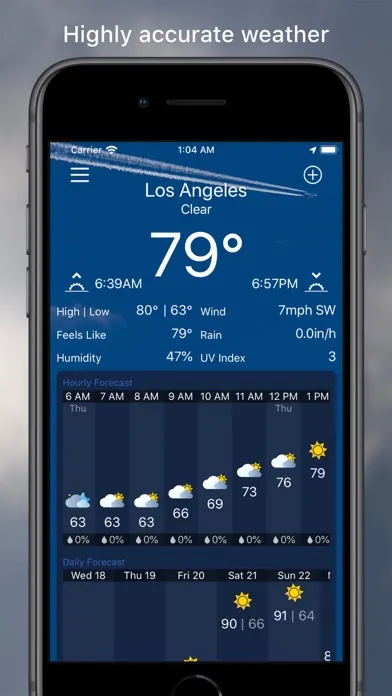 Captures d'écran de MWeather | Weather Forecast