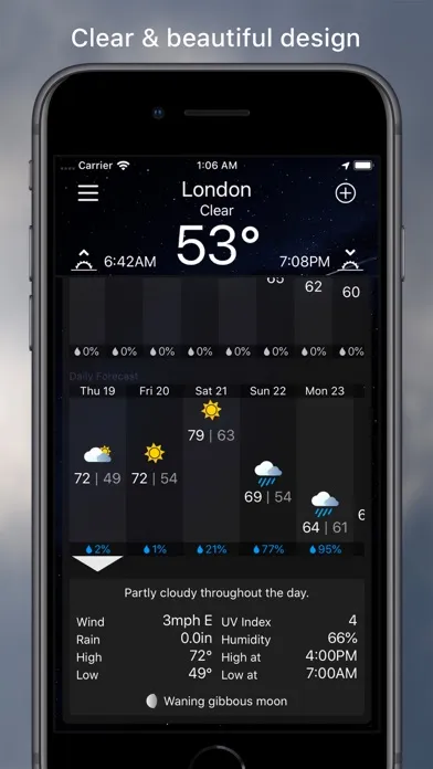 Captures d'écran de MWeather | Weather Forecast