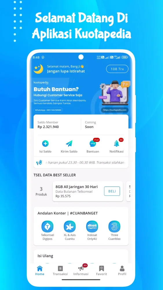 Agen Pulsa Murah - Kuotapedia Screenshots
