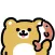 anime bear moji sticker