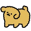 animated poodle sticker animated poodle sticker