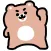cheerful bear sticker