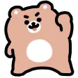 cheerful bear sticker cheerful bear sticker