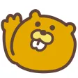 cute beaver sticker cute beaver sticker
