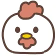 cute chicken sticker cute chicken sticker
