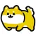 anime cute animal sticker