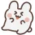 cutee rabbit sticker