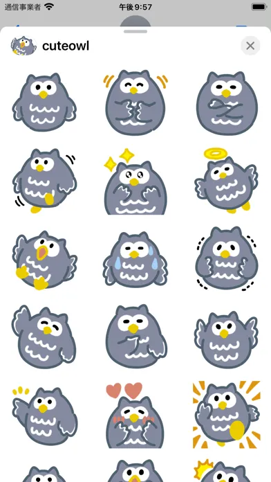 تصاویر cutee owl sticker