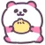 dream cute panda sticker