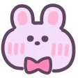 dream cute rabbit sticker