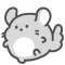 gray chinchilla sticker