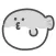 gray blowfish sticker