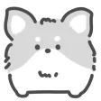 gray chihuahua sticker