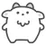 gray goat sticker