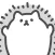 gray hedgehog sticker