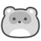 gray raccoon sticker