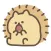 movin hedgehog sticker