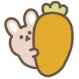 movin rabbit sticker movin rabbit sticker