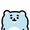 sad bear sticker
