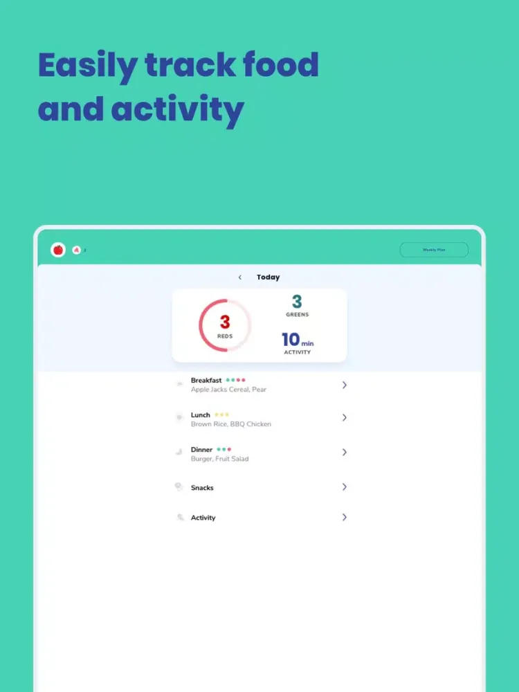 Kurbo by WW (Weight Watchers) iPad  스크린샷
