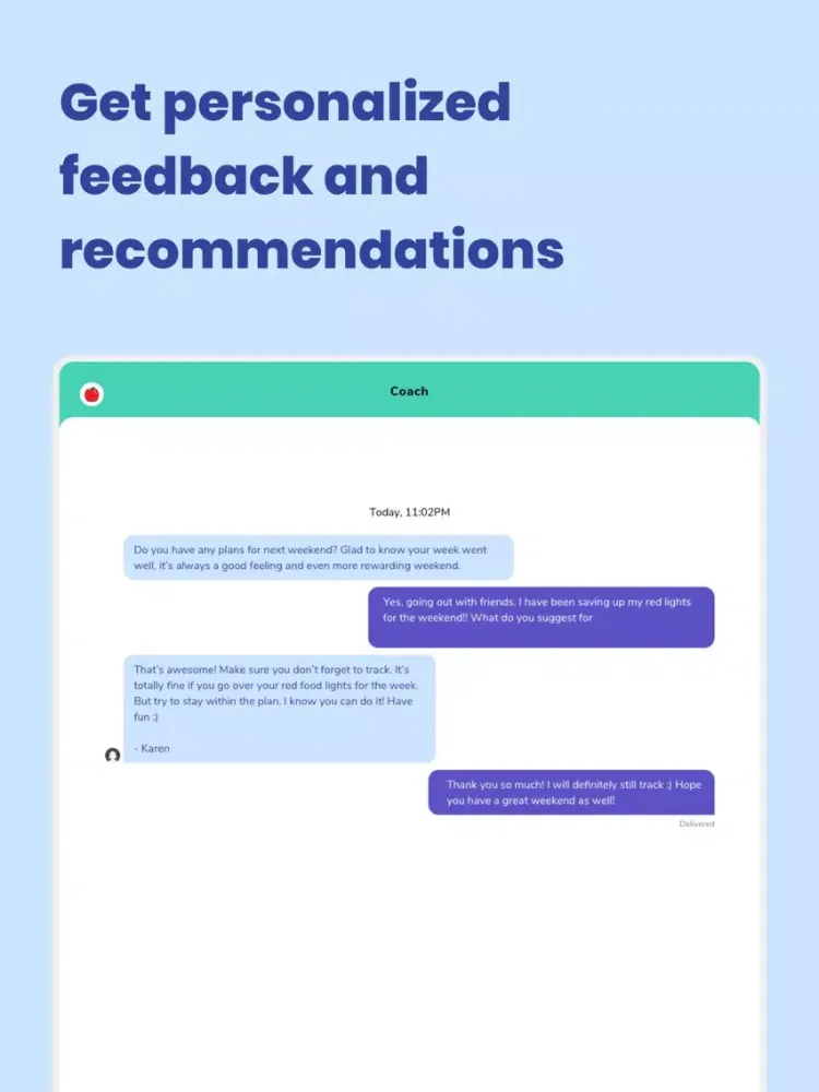 Kurbo by WW (Weight Watchers) iPad  스크린샷