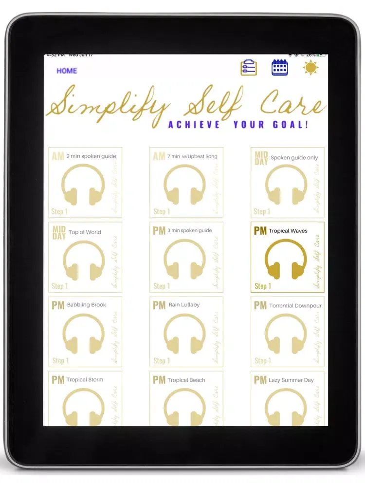 Simplify Self Care Step 1 iPad  سکرین شاٹس