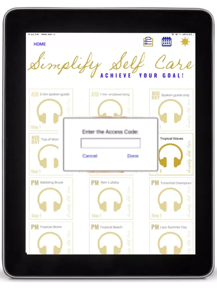 Simplify Self Care Step 1 iPad  سکرین شاٹس