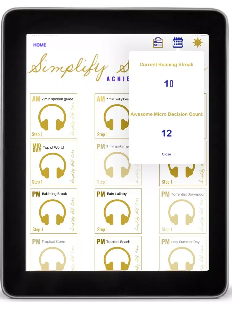 Simplify Self Care Step 1 iPad  سکرین شاٹس