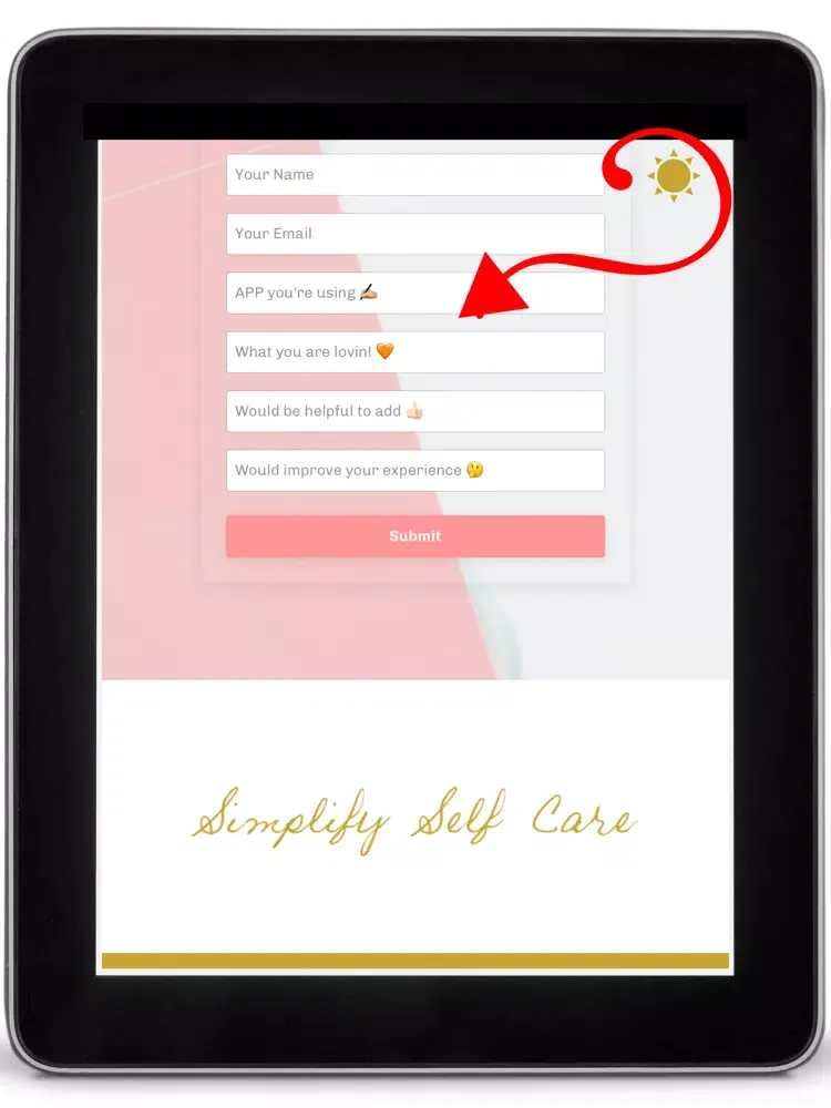 Simplify Self Care Step 1 iPad  سکرین شاٹس
