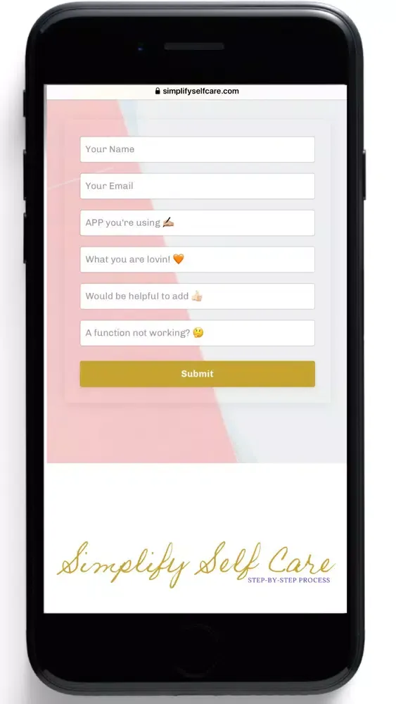 Simplify Self Care Step 1 سکرین شاٹس