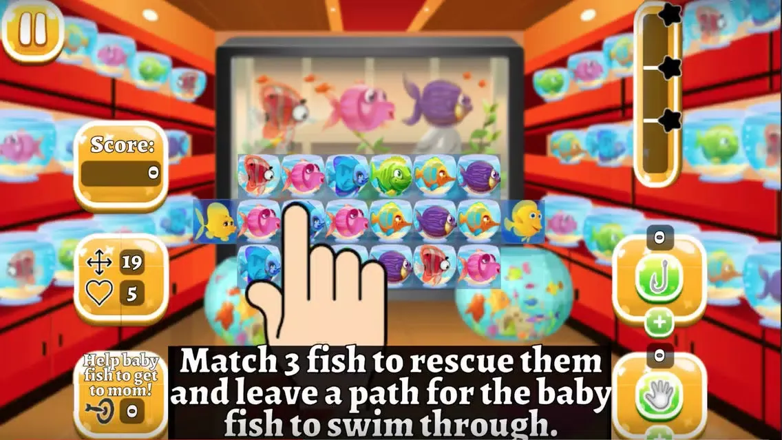 Ảnh chụp màn hình của Pet Fish Rescue - Match 3