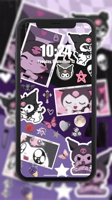 Cute Kuromi & My Melody 4K স্ক্রিনশট
