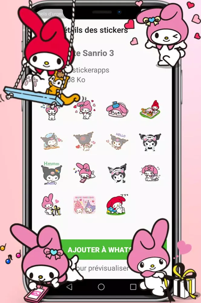 Cute Sanrio Stickers Ekran Görüntüleri