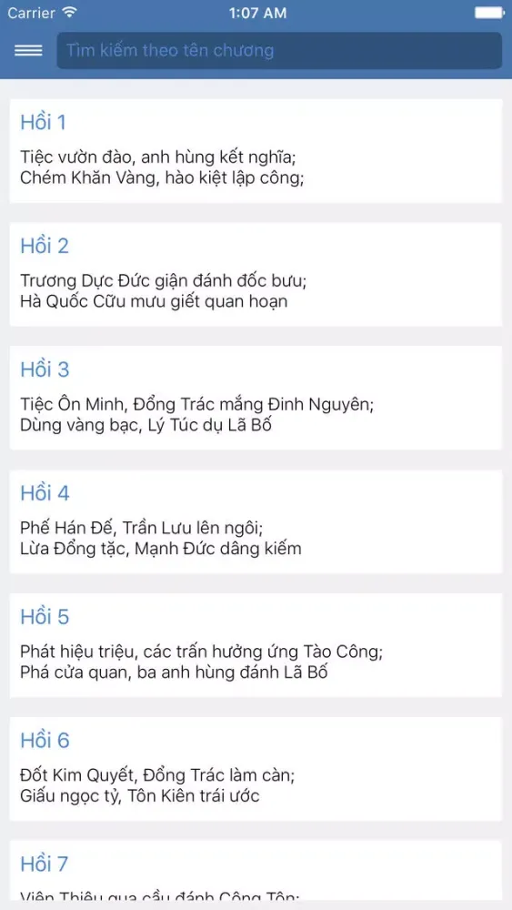 Tam Quốc Diễn Nghĩa - đọc offline Screenshots