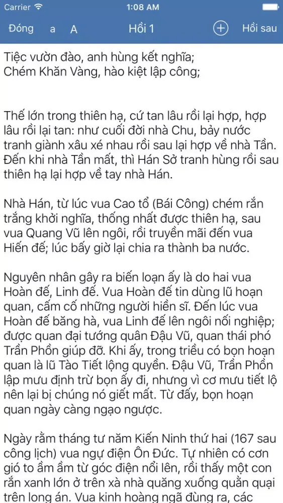 Tam Quốc Diễn Nghĩa - đọc offline Screenshots