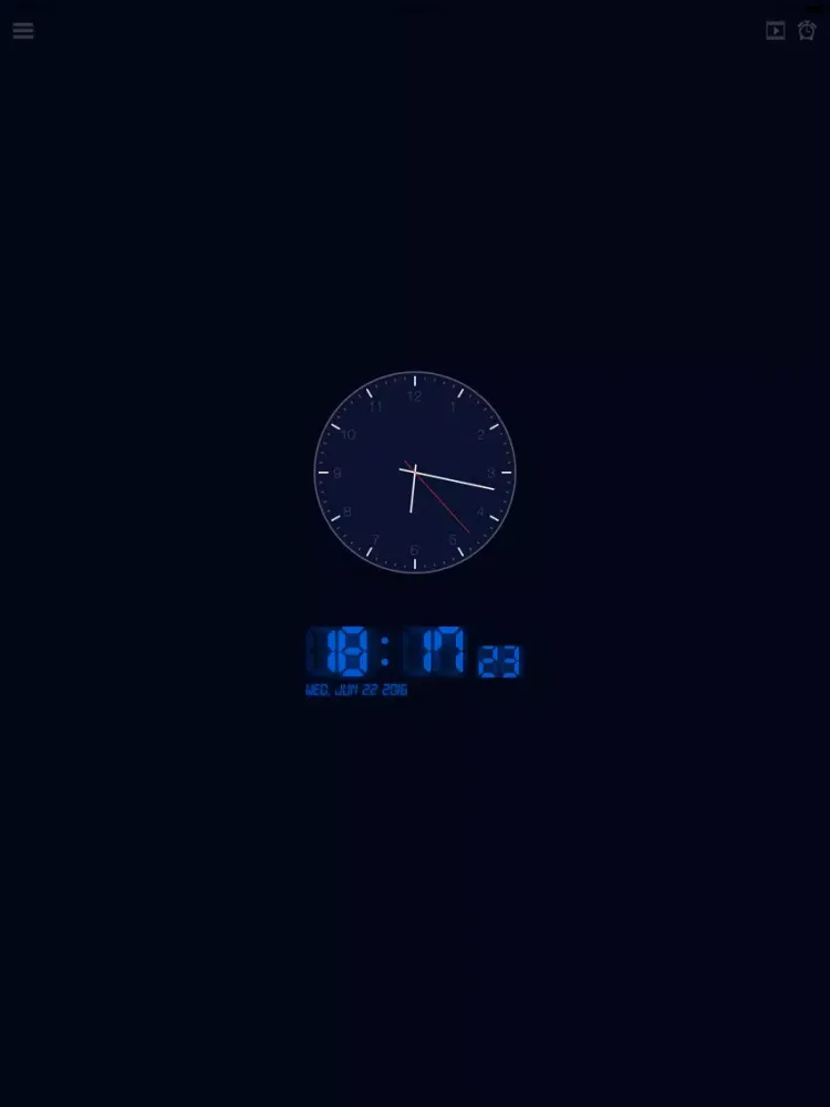BedClock - Free Bedside Clock and Alarm iPad  स्क्रीनशॉट