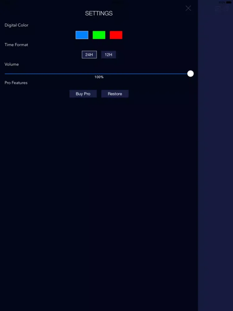 BedClock - Free Bedside Clock and Alarm iPad  स्क्रीनशॉट