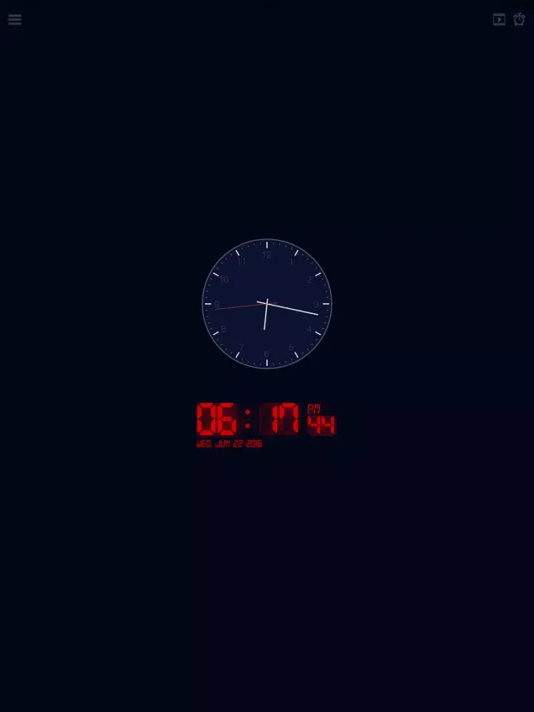BedClock - Free Bedside Clock and Alarm iPad  स्क्रीनशॉट
