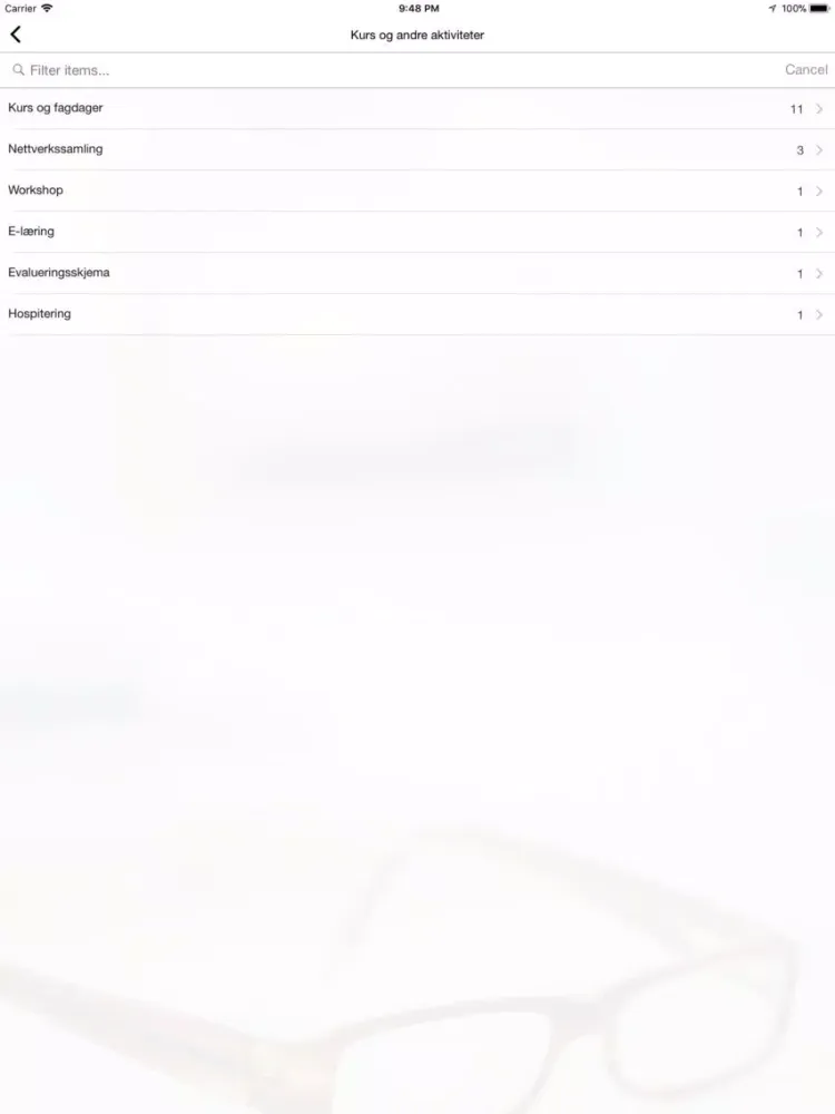 KursApp HSO iPad  Screenshots